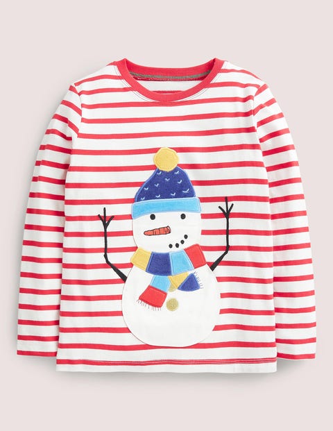 Textured Snowman T-shirt