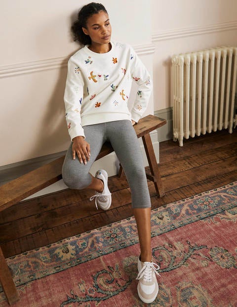 High Rise Crop Jersey Leggings