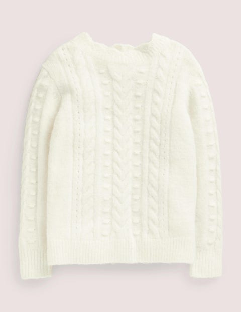 Pointelle Cable Jumper