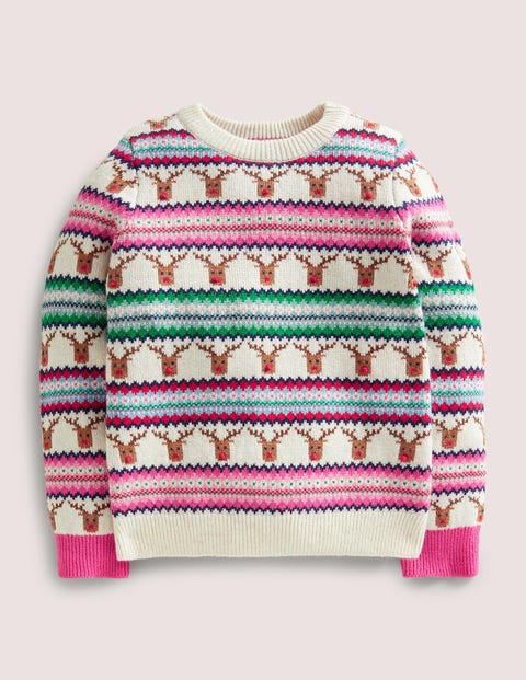 Reindeer Fair Isle Christmas Jumper