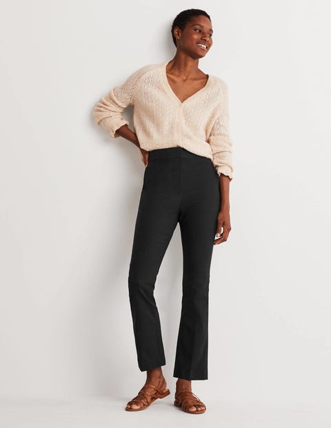 Cropped Flare Trousers
