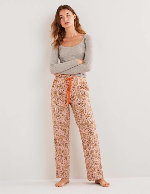 Pink Paisley Print Pyjama Bottoms