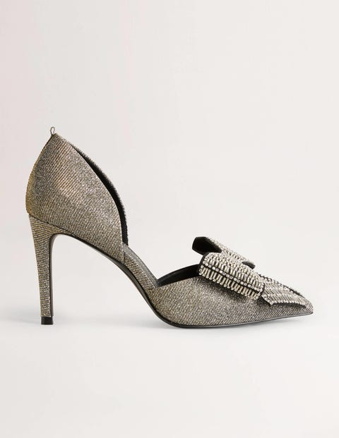 Embellished Heeled Court