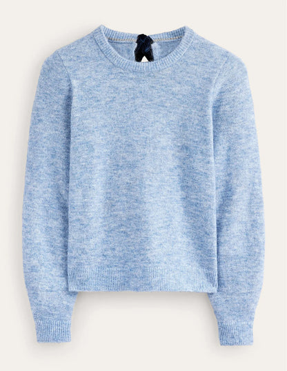 Fluffy Bow Back Jumper