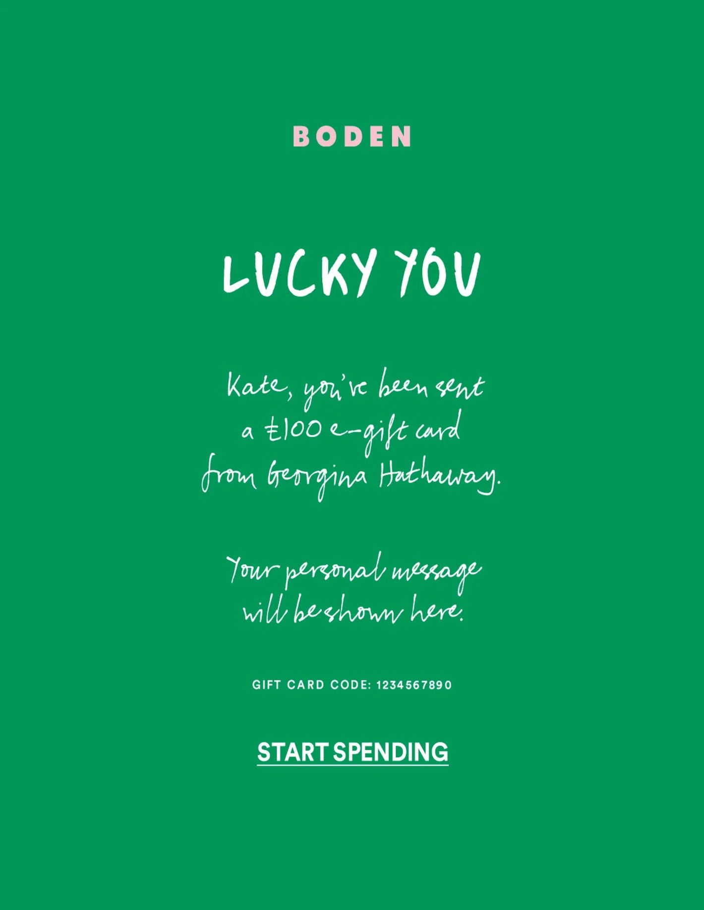 gift card test tringa